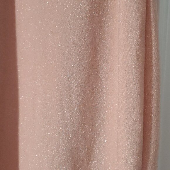 Shimmer Spaghetti Midi Dress in Peach Pink- Size Small- NWOT - Picture 8 of 10
